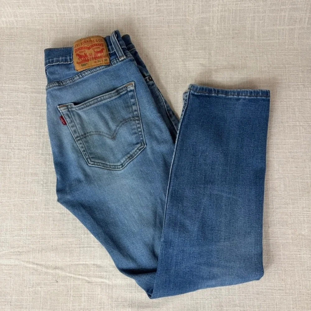 Levi's 505 Regular Fit Jeans Mens 31x30 Blue Good Straight Leg Denim 00505-1541